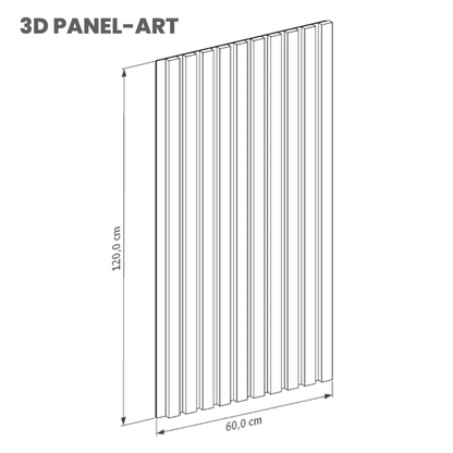 3D Panel Art Plomo Reflekta