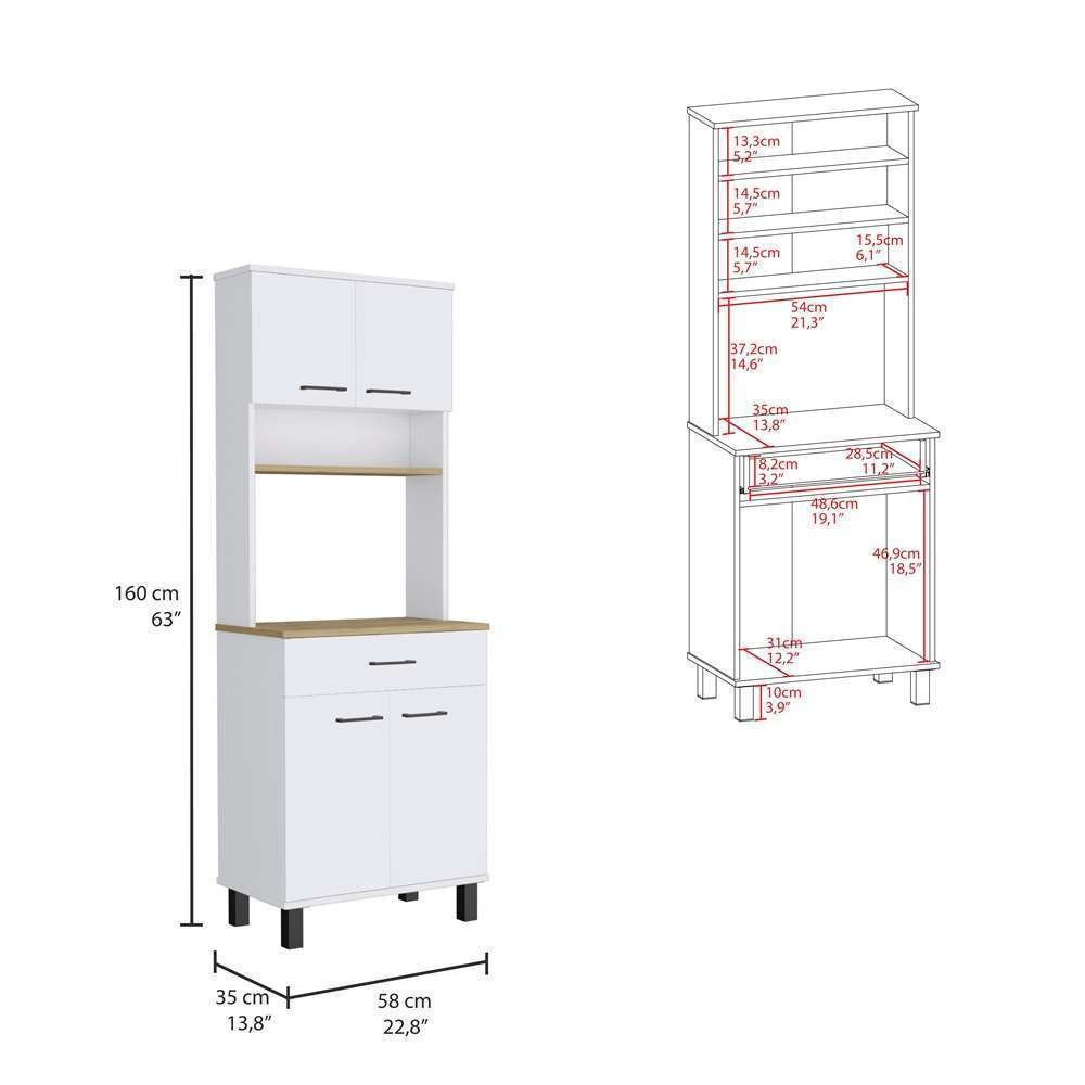 Alacena Buffet Cocina Z60 RTA Blanco Macadamia