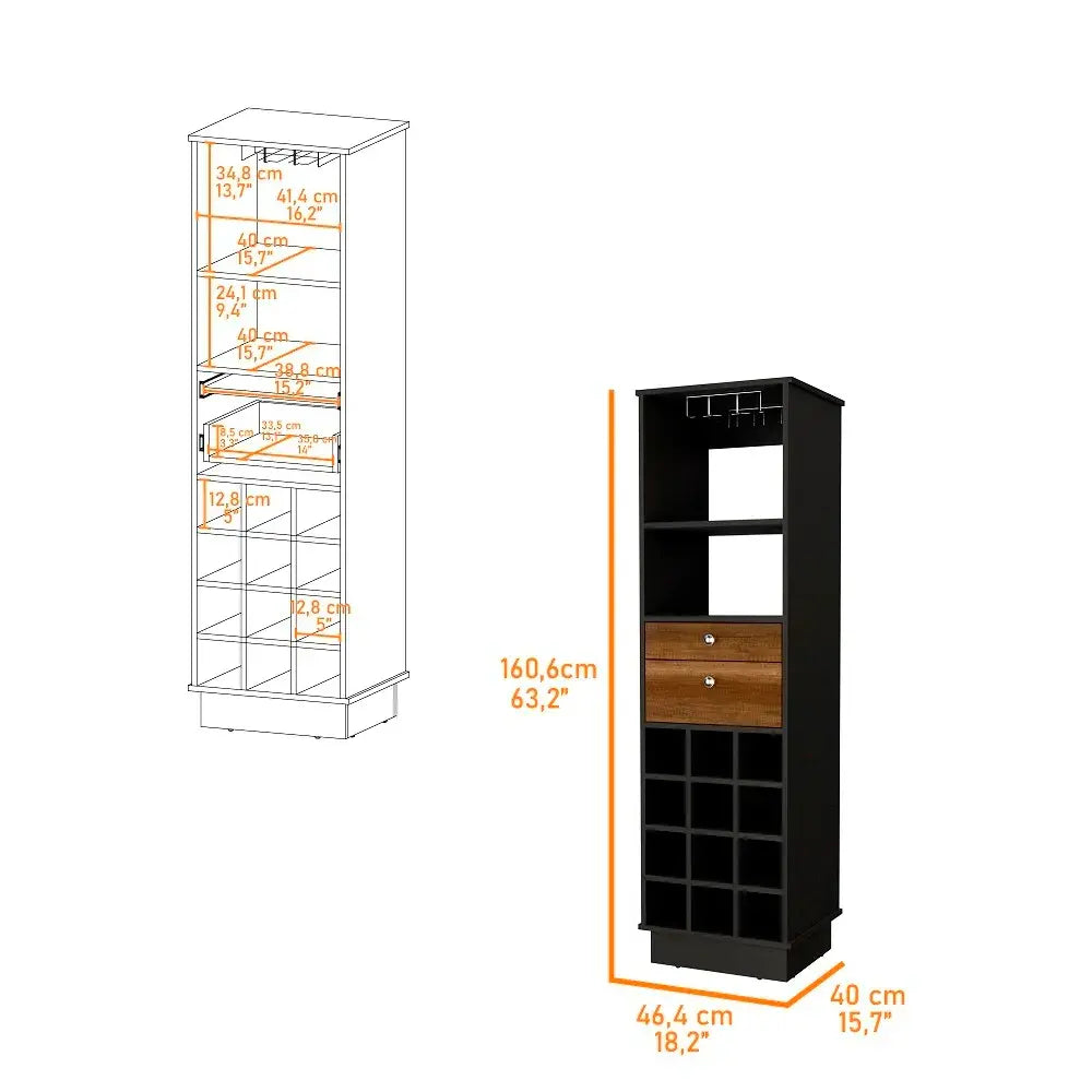 Mueble Bar Classic RTA Wengue Caramelo