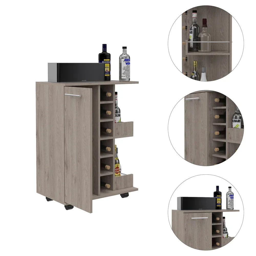 Bar Cart TuHome Ceniza