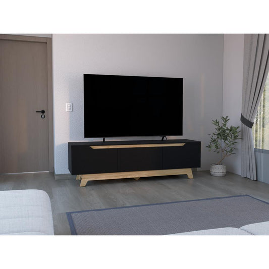 Centro de entretenimiento Woodall TV 80'' 53X180X45 RTA Wengue Fresno