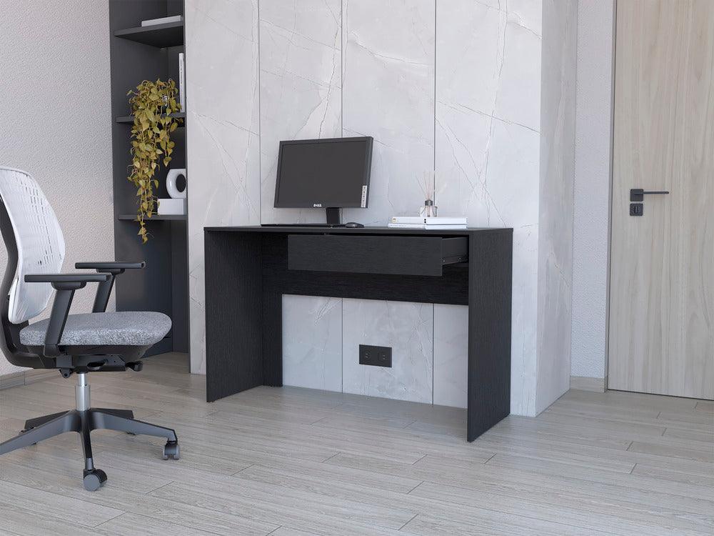 Escritorio Mantis, Wengue, con Un Cajon Organizador ZF - VIRTUAL MUEBLES