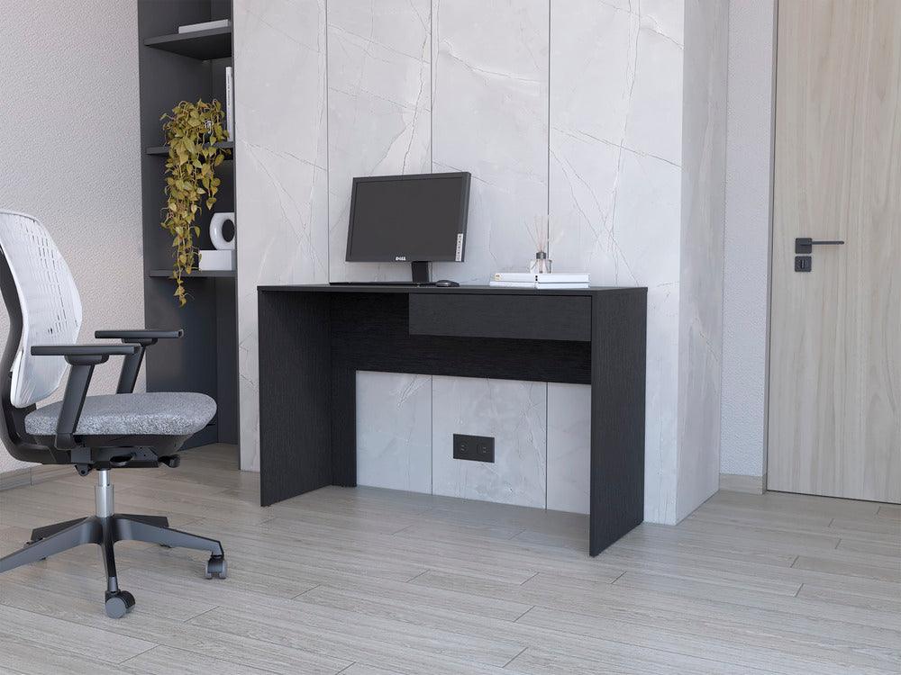 Escritorio Mantis, Wengue, con Un Cajon Organizador ZF - VIRTUAL MUEBLES