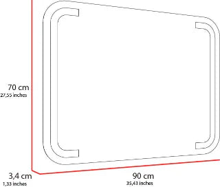 Espejo Brown Led Touch Reflekta