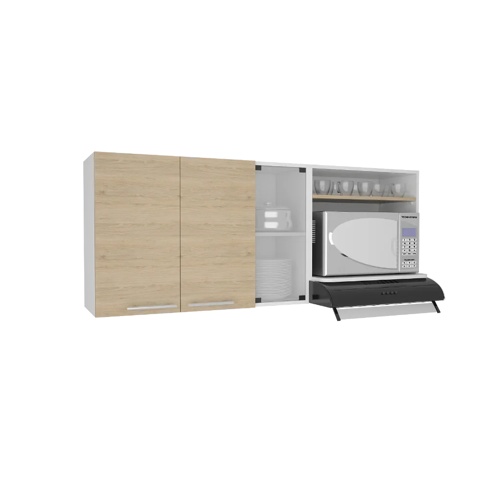 Gabinete Superior Gina Cocina RTA Blanco Rovere