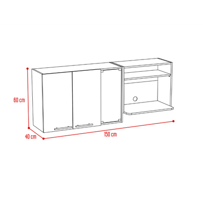 Gabinete Superior Gina Cocina RTA Blanco Rovere