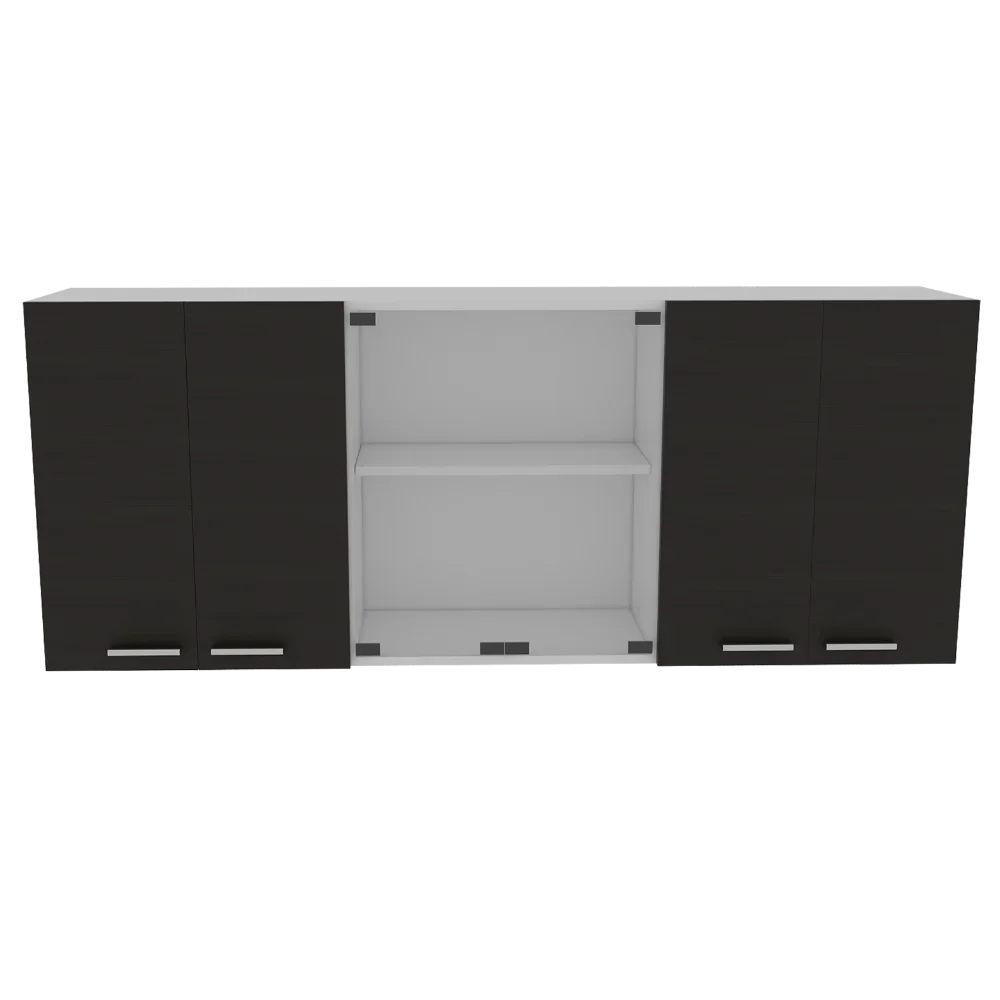 Gabinete de Cocina Superior 150 Vidrio RTA Blanco Wengue