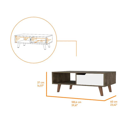 Mesa de Centro 2.0 Oslo RTA Bellota Blanco