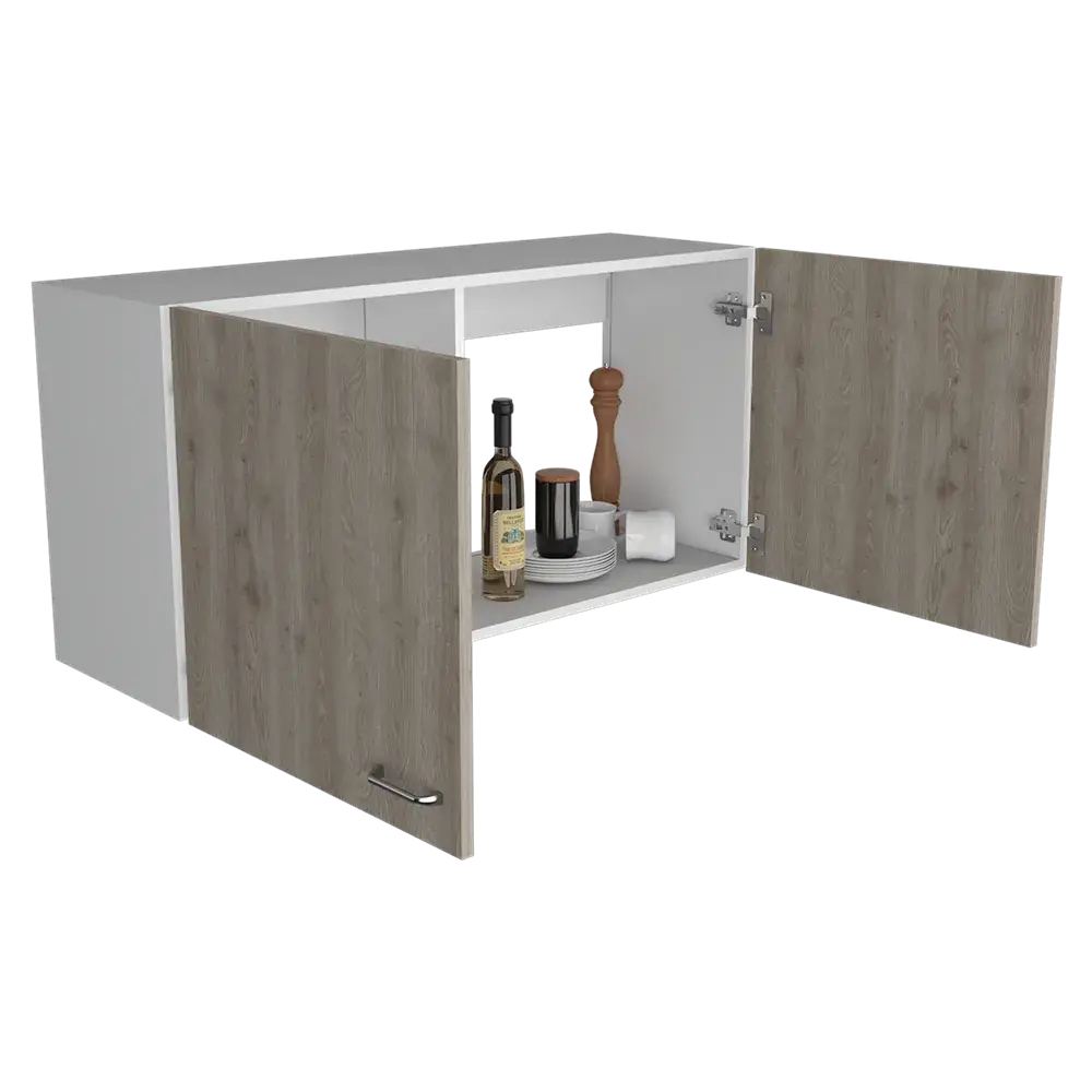 Mueble Superior Kit Lavaplatos Napoles RTA Blanco Ceniza