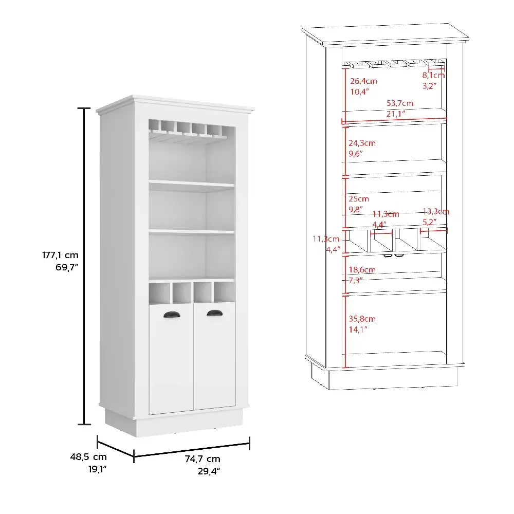 Mueble Bar Lafayette RTA Macadamia