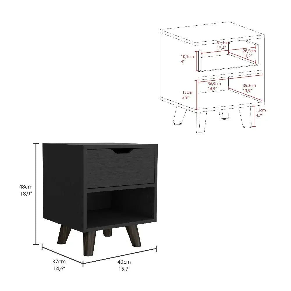 Mesa de Noche Crail RTA Wengue