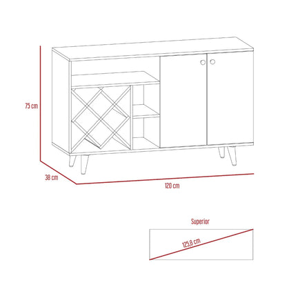 Mueble Bar Vithi RTA Macadamia Blanco