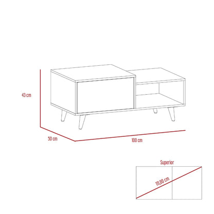 Mesa de Centro Bora RTA Rovere Blanco