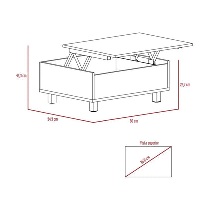 Mesa de Centro Funcional 2G RTA Ceniza Wengue