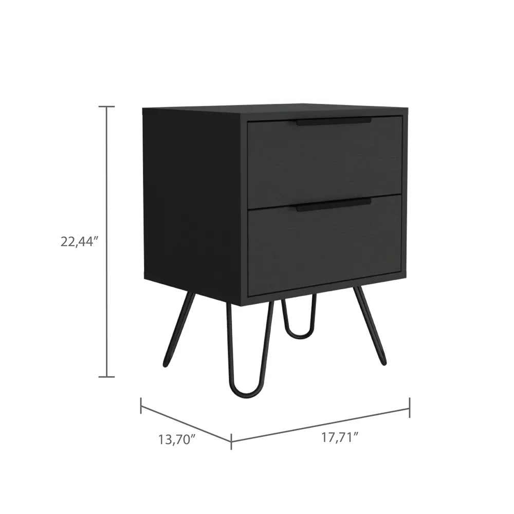 Mesa de Noche Augusta 2 RTA Wengue