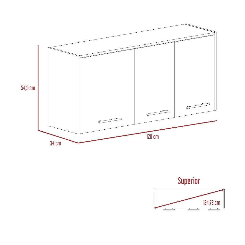 Modulo Superior Cocina Orion RTA Blanco Duna