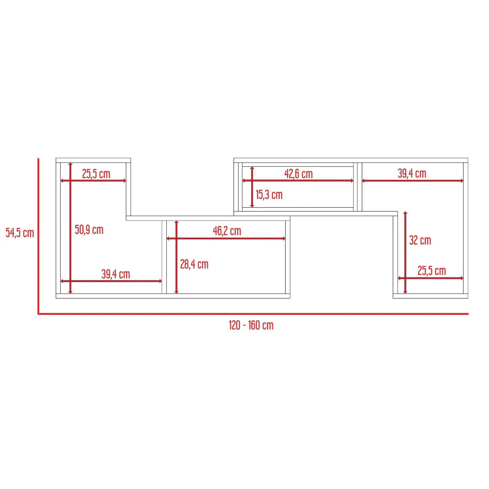 Rack TV Extensible Beijing RTA Blanco